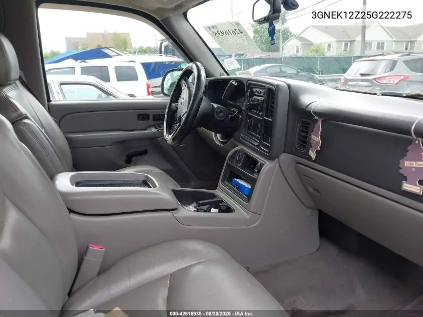 2005 Chevrolet Avalanche K1500 VIN: 3GNEK12Z25G222275 Lot: 42616935