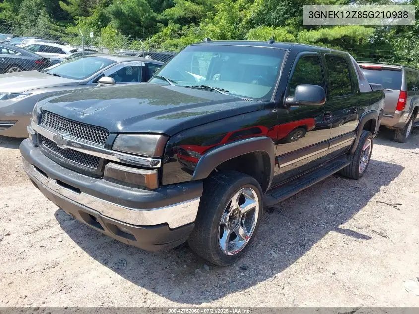 2005 Chevrolet Avalanche 1500 Lt VIN: 3GNEK12Z85G210938 Lot: 42752060
