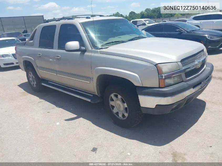 2005 Chevrolet Avalanche 1500 Z66 VIN: 3GNEC12Z75G140636 Lot: 42796258