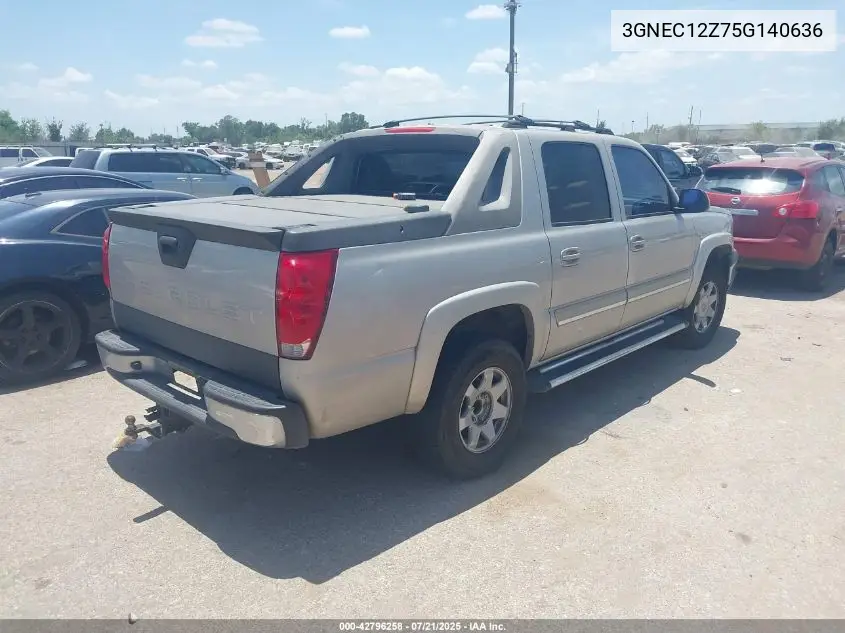 2005 Chevrolet Avalanche 1500 Z66 VIN: 3GNEC12Z75G140636 Lot: 42796258