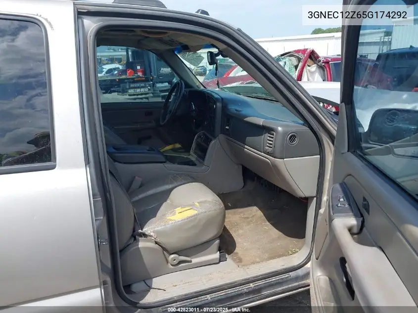 2005 Chevrolet Avalanche 1500 Ls VIN: 3GNEC12Z65G174292 Lot: 42823011