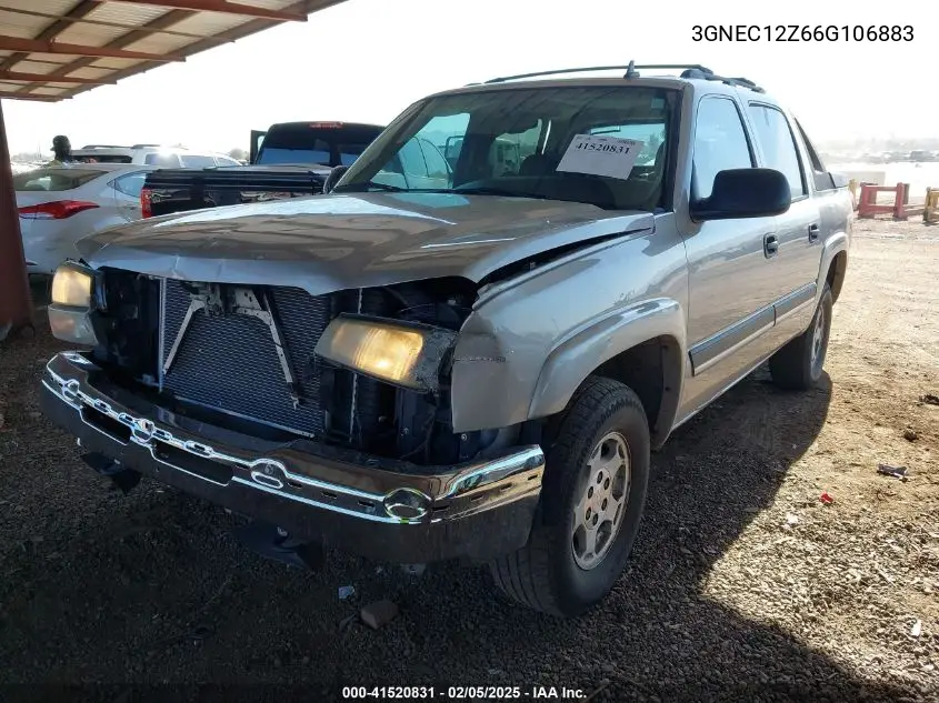 2006 Chevrolet Avalanche 1500 Ls VIN: 3GNEC12Z66G106883 Lot: 41520831