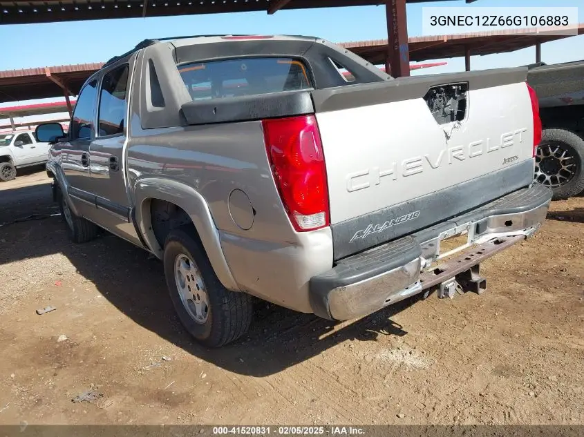 2006 Chevrolet Avalanche 1500 Ls VIN: 3GNEC12Z66G106883 Lot: 41520831