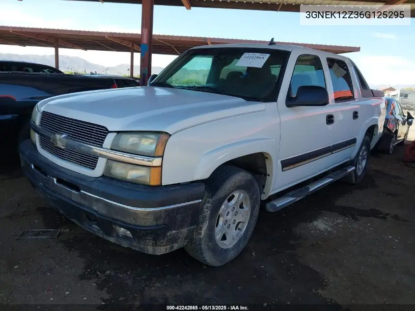 2006 Chevrolet Avalanche 1500 Z71 VIN: 3GNEK12Z36G125295 Lot: 42242865