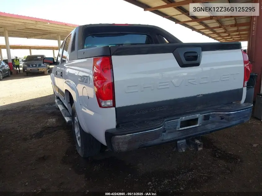 2006 Chevrolet Avalanche 1500 Z71 VIN: 3GNEK12Z36G125295 Lot: 42242865