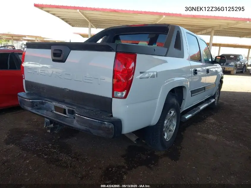 2006 Chevrolet Avalanche 1500 Z71 VIN: 3GNEK12Z36G125295 Lot: 42242865