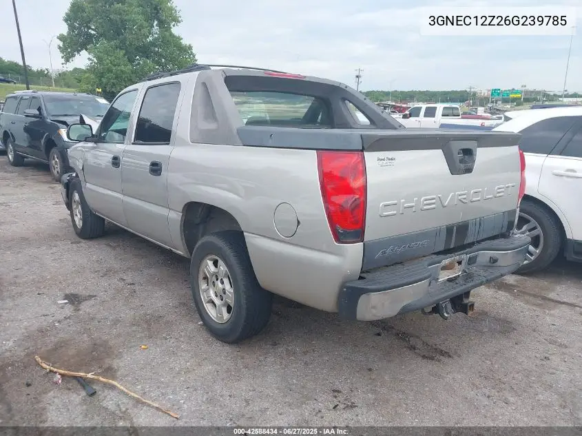 2006 Chevrolet Avalanche 1500 Ls VIN: 3GNEC12Z26G239785 Lot: 42588434