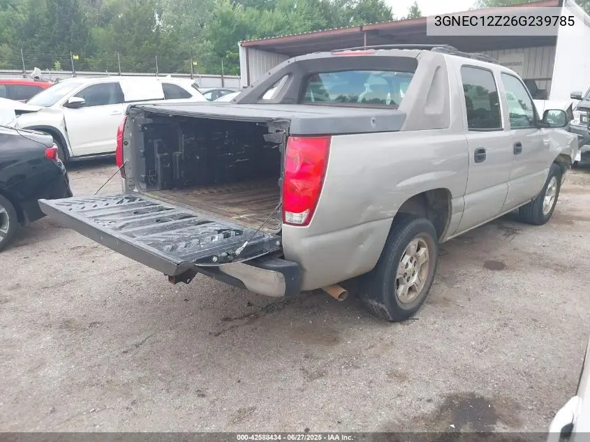2006 Chevrolet Avalanche 1500 Ls VIN: 3GNEC12Z26G239785 Lot: 42588434