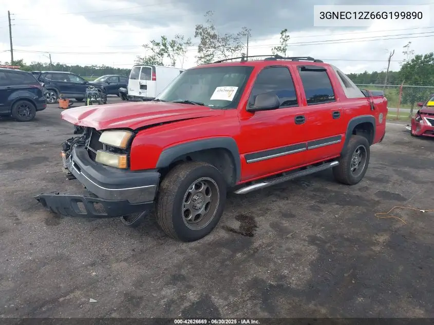 2006 Chevrolet Avalanche 1500 Z66 VIN: 3GNEC12Z66G199890 Lot: 42626669