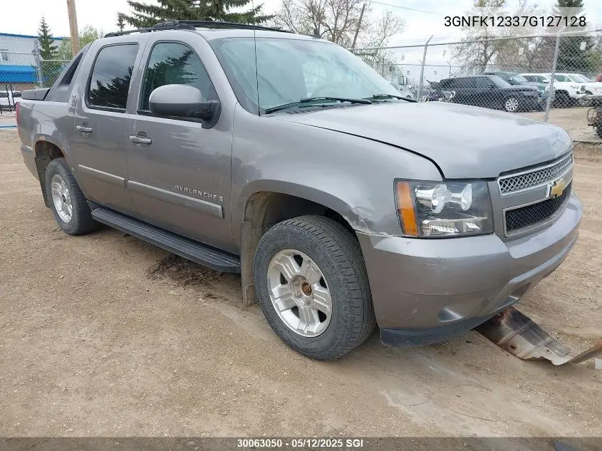 2007 Chevrolet Avalanche K1500 VIN: 3GNFK12337G127128 Lot: 30063050