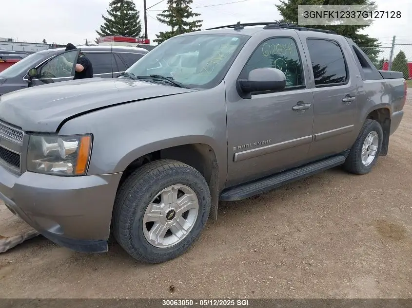 2007 Chevrolet Avalanche K1500 VIN: 3GNFK12337G127128 Lot: 30063050