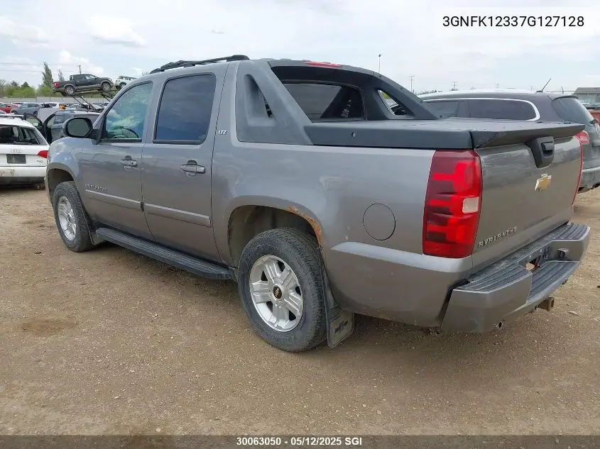 2007 Chevrolet Avalanche K1500 VIN: 3GNFK12337G127128 Lot: 30063050