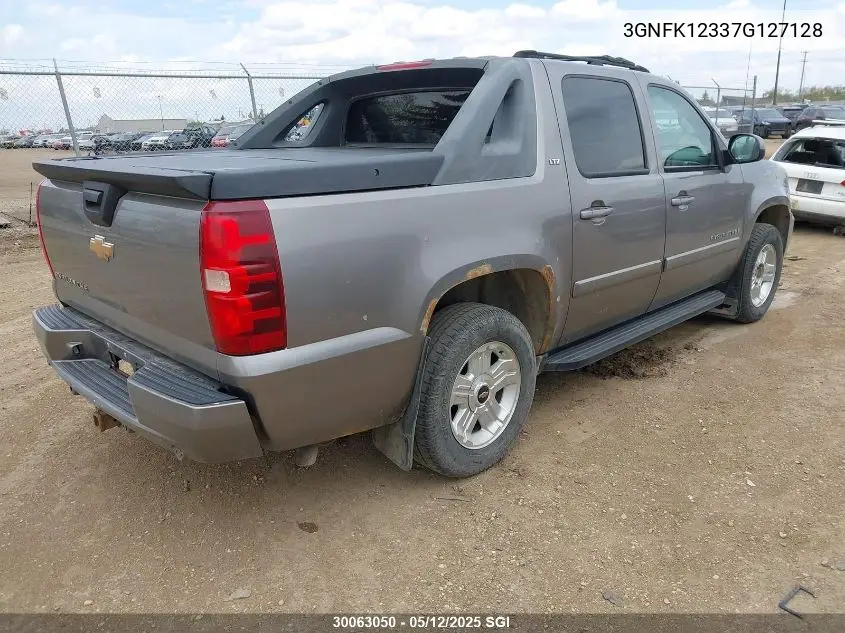 2007 Chevrolet Avalanche K1500 VIN: 3GNFK12337G127128 Lot: 30063050