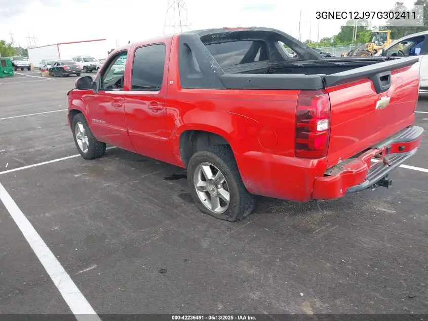 2007 Chevrolet Avalanche 1500 Lt VIN: 3GNEC12J97G302411 Lot: 42236491