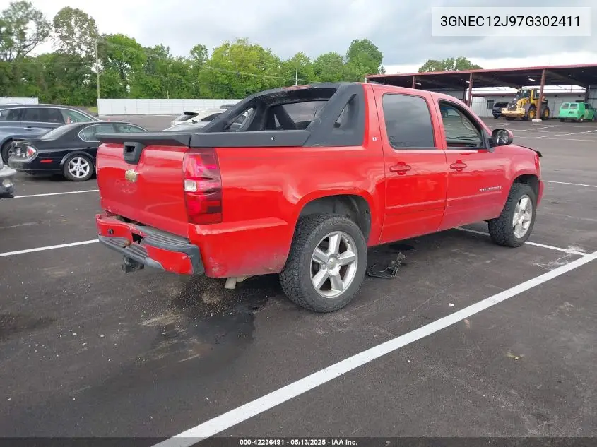 2007 Chevrolet Avalanche 1500 Lt VIN: 3GNEC12J97G302411 Lot: 42236491