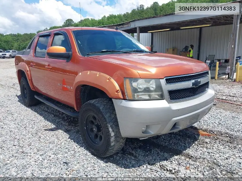 2007 Chevrolet Avalanche 1500 Lt VIN: 3GNFK12397G114383 Lot: 42246907