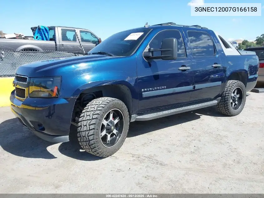 2007 Chevrolet Avalanche 1500 Ls VIN: 3GNEC12007G166158 Lot: 42247424