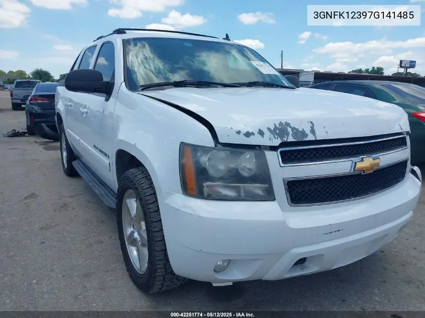2007 Chevrolet Avalanche 1500 Ltz VIN: 3GNFK12397G141485 Lot: 42251774