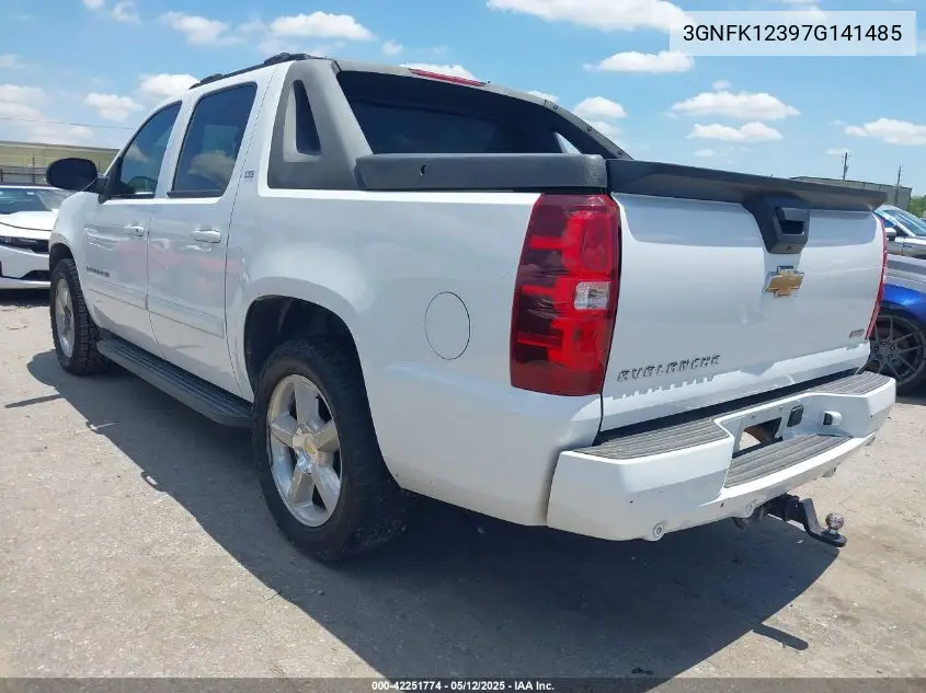 2007 Chevrolet Avalanche 1500 Ltz VIN: 3GNFK12397G141485 Lot: 42251774