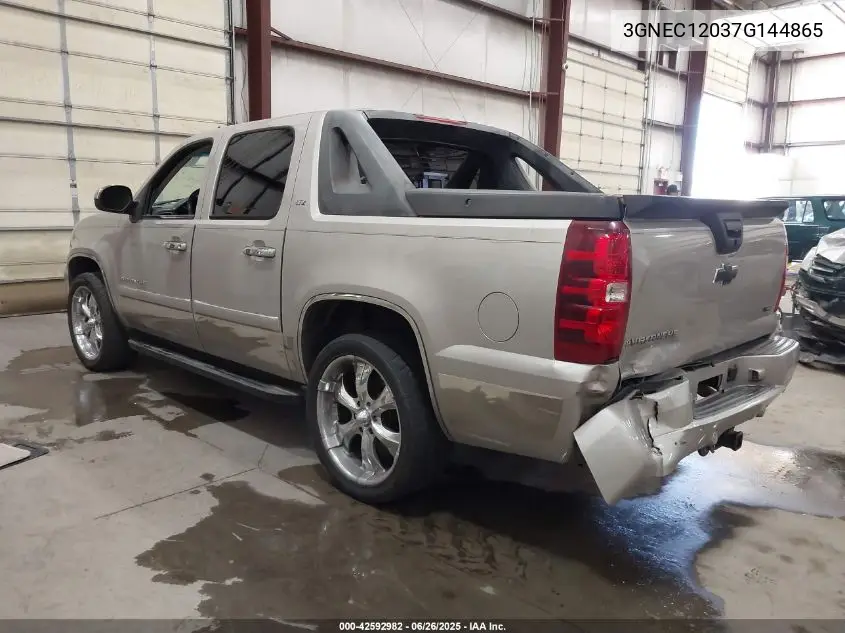 2007 Chevrolet Avalanche 1500 Ltz VIN: 3GNEC12037G144865 Lot: 42592982