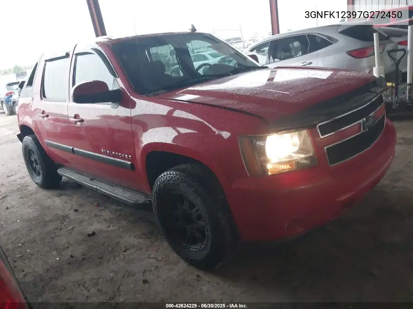 2007 Chevrolet Avalanche Lt VIN: 3GNFK12397G272450 Lot: 42624229