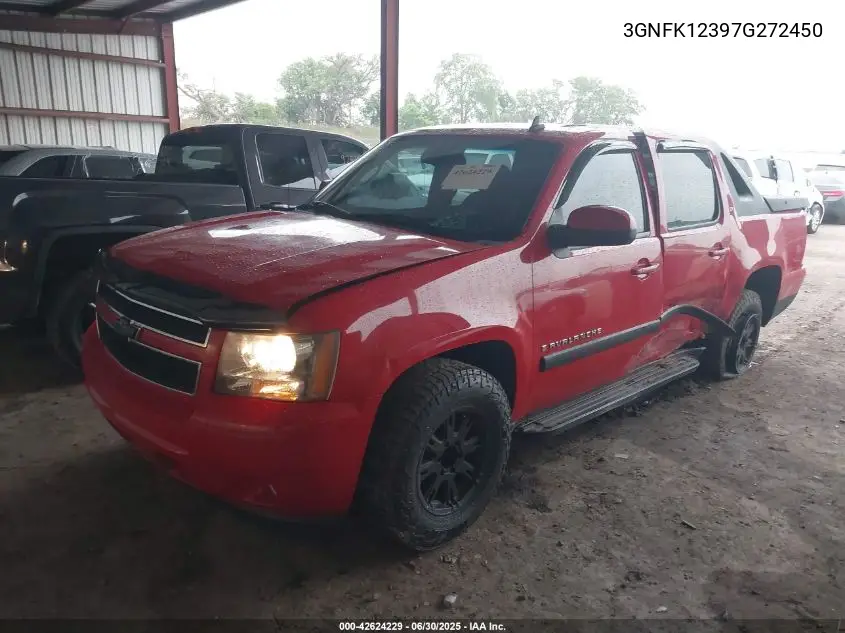 2007 Chevrolet Avalanche Lt VIN: 3GNFK12397G272450 Lot: 42624229