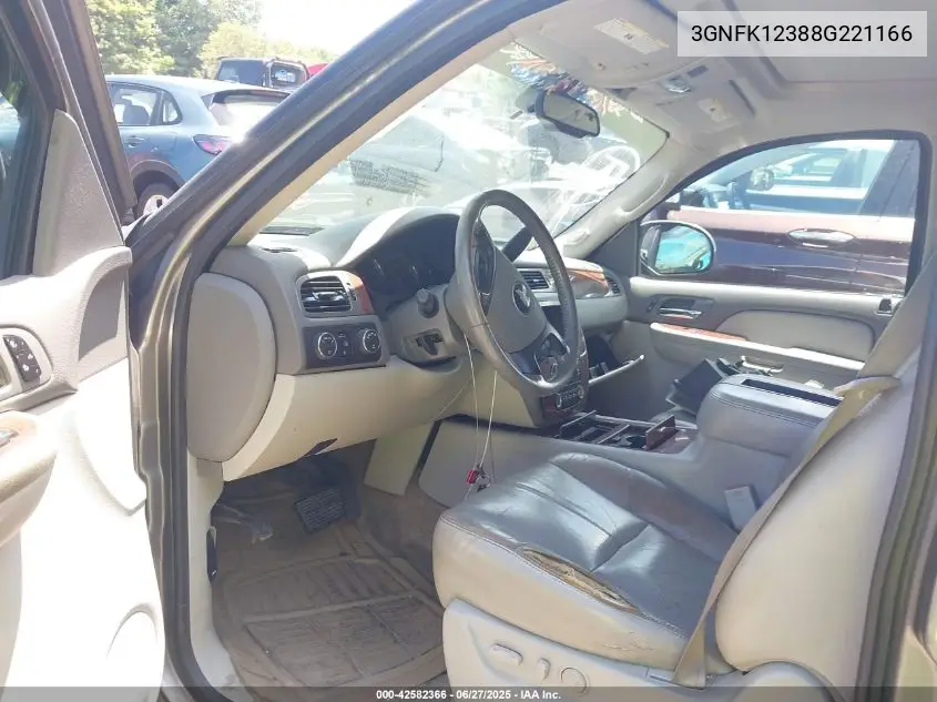 2008 Chevrolet Avalanche 1500 Ltz VIN: 3GNFK12388G221166 Lot: 42582366