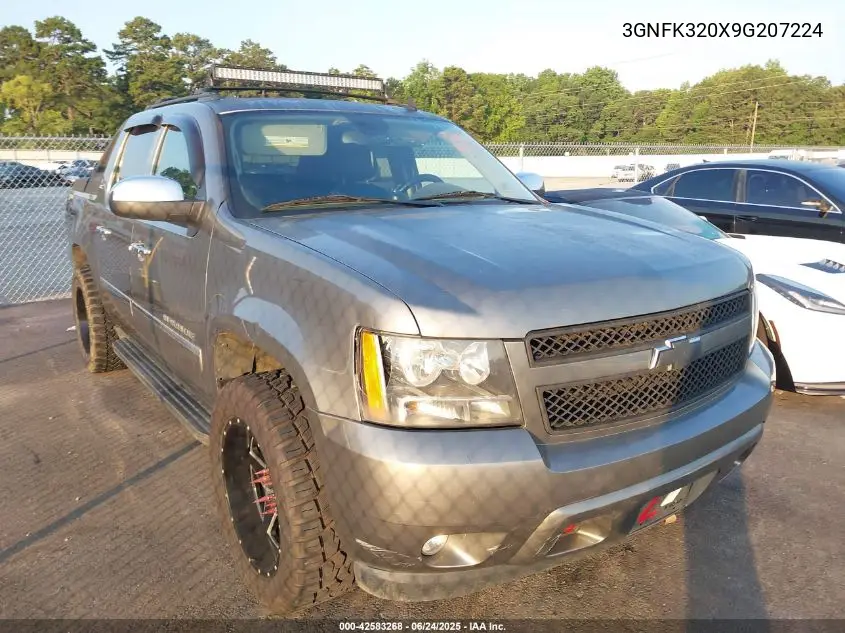 2009 Chevrolet Avalanche 1500 Ltz VIN: 3GNFK320X9G207224 Lot: 42583268