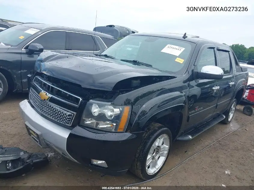 2010 Chevrolet Avalanche 1500 Lt1 VIN: 3GNVKFE0XAG273236 Lot: 42541653