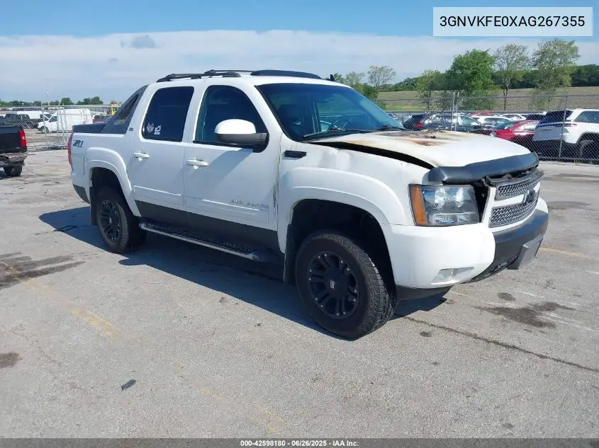 2010 Chevrolet Avalanche 1500 Lt1 VIN: 3GNVKFE0XAG267355 Lot: 42598180