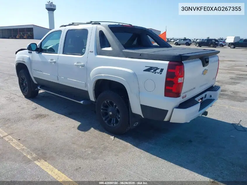 2010 Chevrolet Avalanche 1500 Lt1 VIN: 3GNVKFE0XAG267355 Lot: 42598180