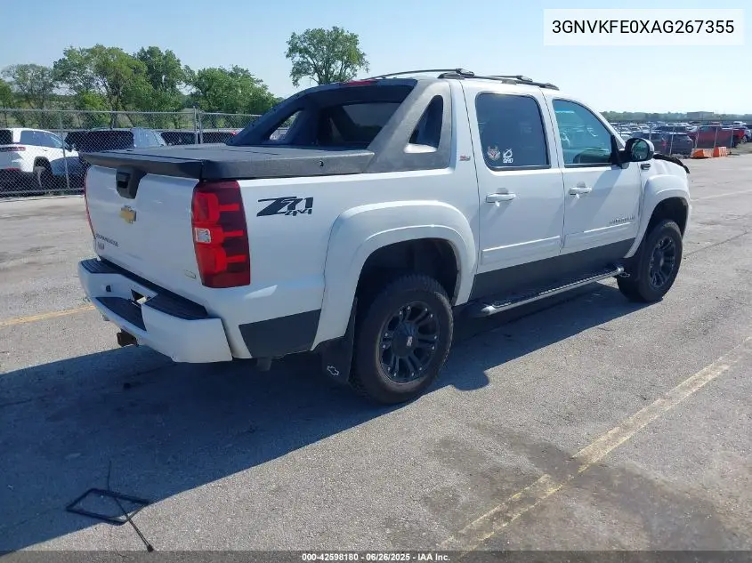 2010 Chevrolet Avalanche 1500 Lt1 VIN: 3GNVKFE0XAG267355 Lot: 42598180