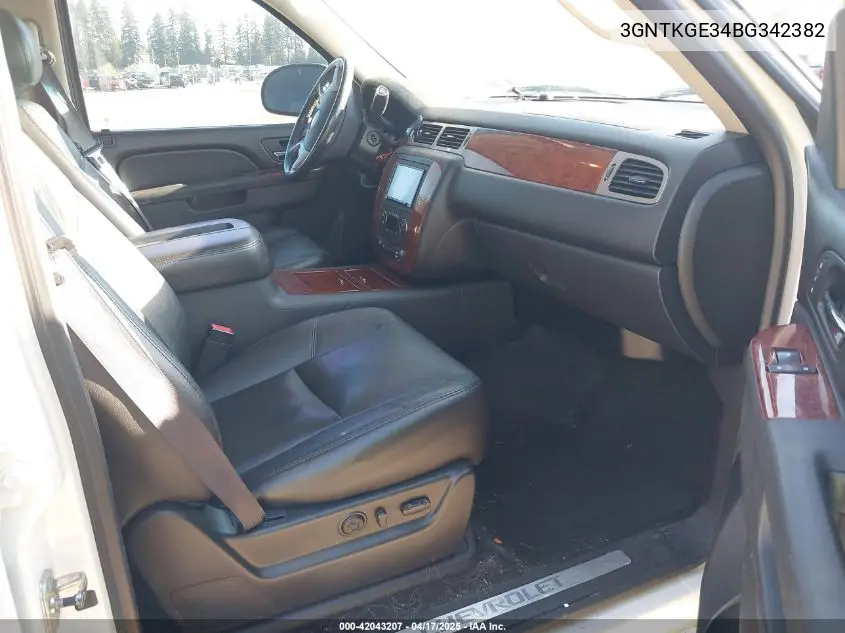 2011 Chevrolet Avalanche 1500 Ltz VIN: 3GNTKGE34BG342382 Lot: 42043207