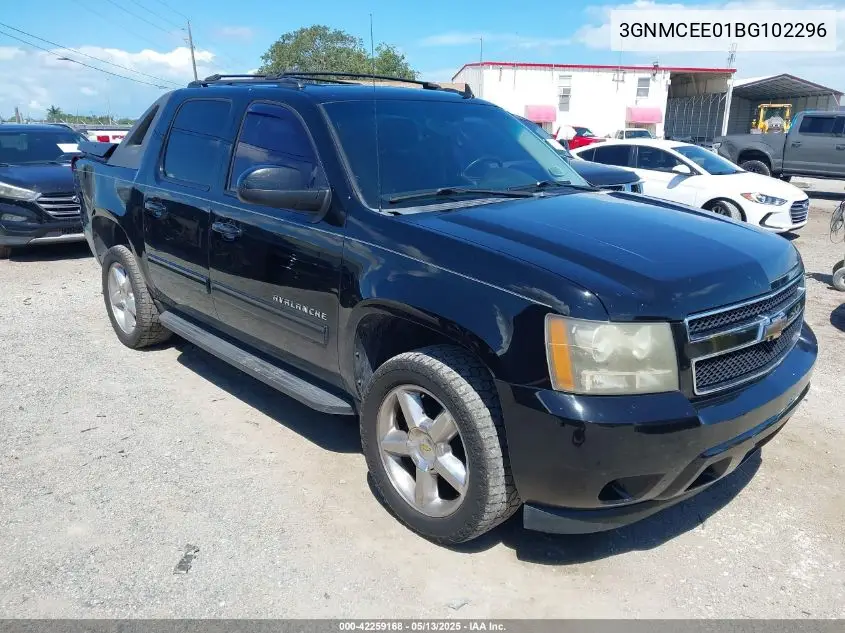 2011 Chevrolet Avalanche 1500 Ls VIN: 3GNMCEE01BG102296 Lot: 42259168