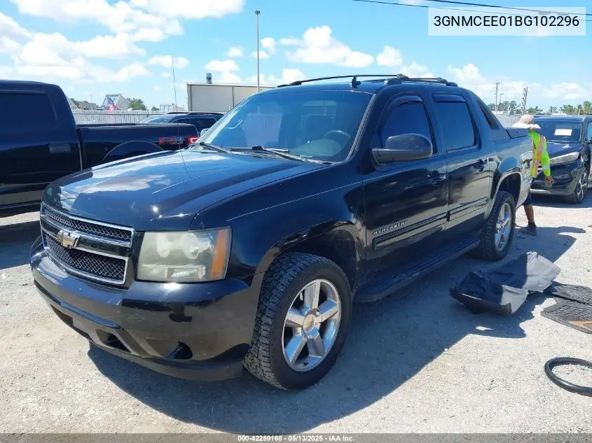 2011 Chevrolet Avalanche 1500 Ls VIN: 3GNMCEE01BG102296 Lot: 42259168