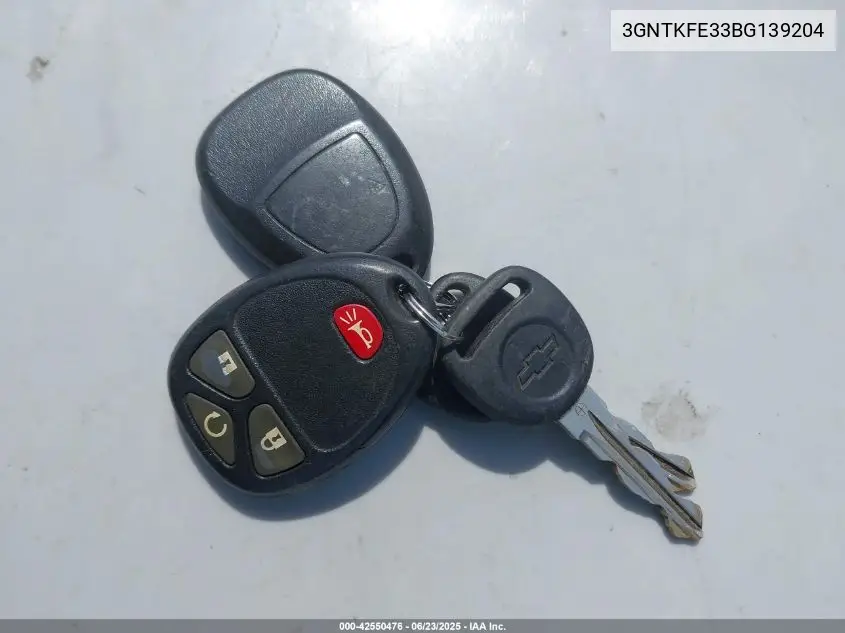 2011 Chevrolet Avalanche 1500 Lt1 VIN: 3GNTKFE33BG139204 Lot: 42550476