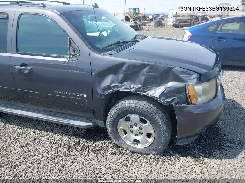 2011 Chevrolet Avalanche 1500 Lt1 VIN: 3GNTKFE33BG139204 Lot: 42550476