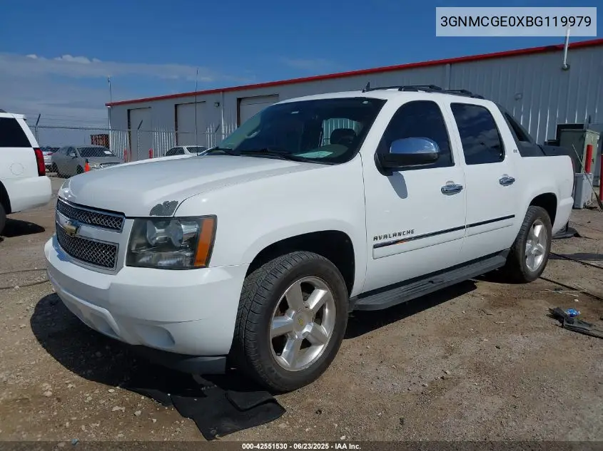 2011 Chevrolet Avalanche Ltz VIN: 3GNMCGE0XBG119979 Lot: 42551530