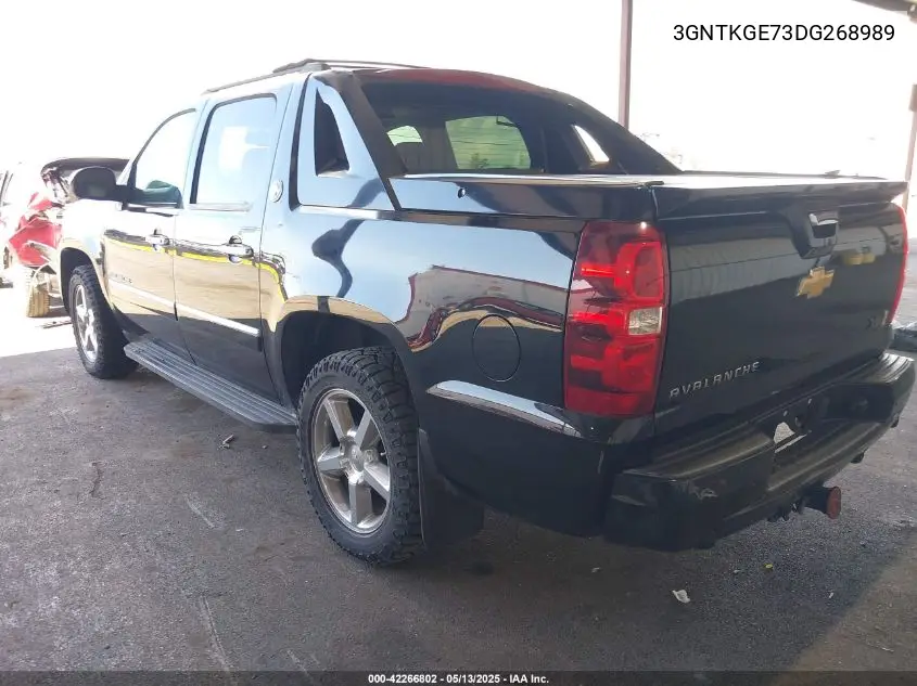 2013 Chevrolet Avalanche Ltz VIN: 3GNTKGE73DG268989 Lot: 42266802
