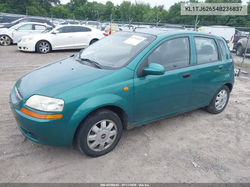 2004 Chevrolet Aveo Ls VIN: KL1TJ62654B236837 Lot: 42760443