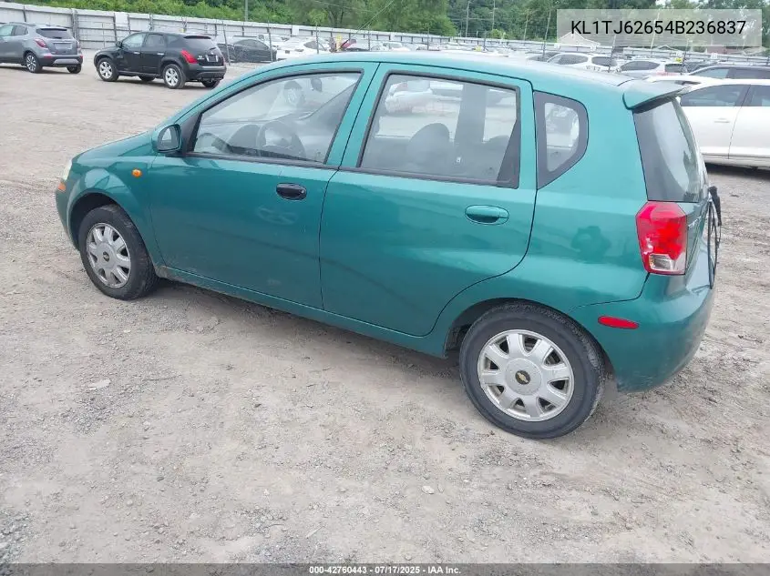 2004 Chevrolet Aveo Ls VIN: KL1TJ62654B236837 Lot: 42760443
