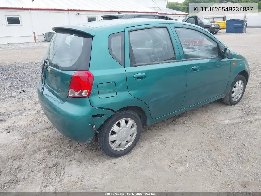 2004 Chevrolet Aveo Ls VIN: KL1TJ62654B236837 Lot: 42760443