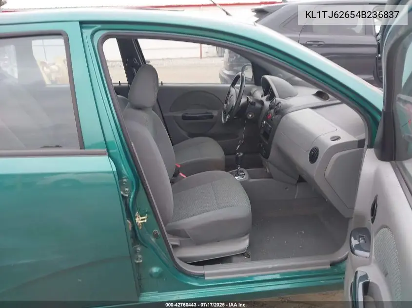 2004 Chevrolet Aveo Ls VIN: KL1TJ62654B236837 Lot: 42760443