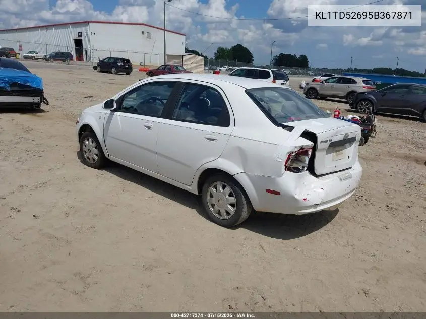 2005 Chevrolet Aveo Ls VIN: KL1TD52695B367871 Lot: 42717374