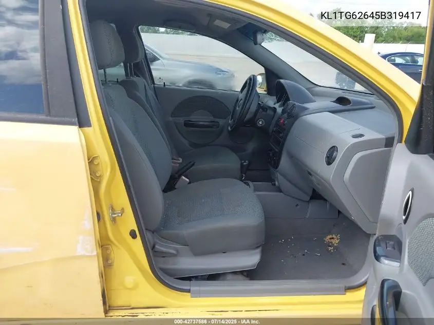 2005 Chevrolet Aveo Lt VIN: KL1TG62645B319417 Lot: 42737586
