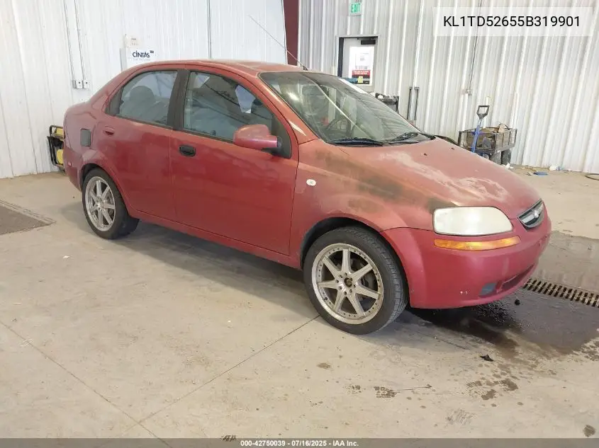 2005 Chevrolet Aveo Ls VIN: KL1TD52655B319901 Lot: 42750039