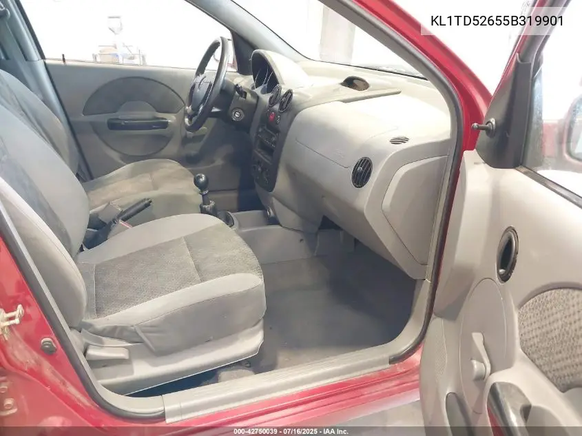 2005 Chevrolet Aveo Ls VIN: KL1TD52655B319901 Lot: 42750039