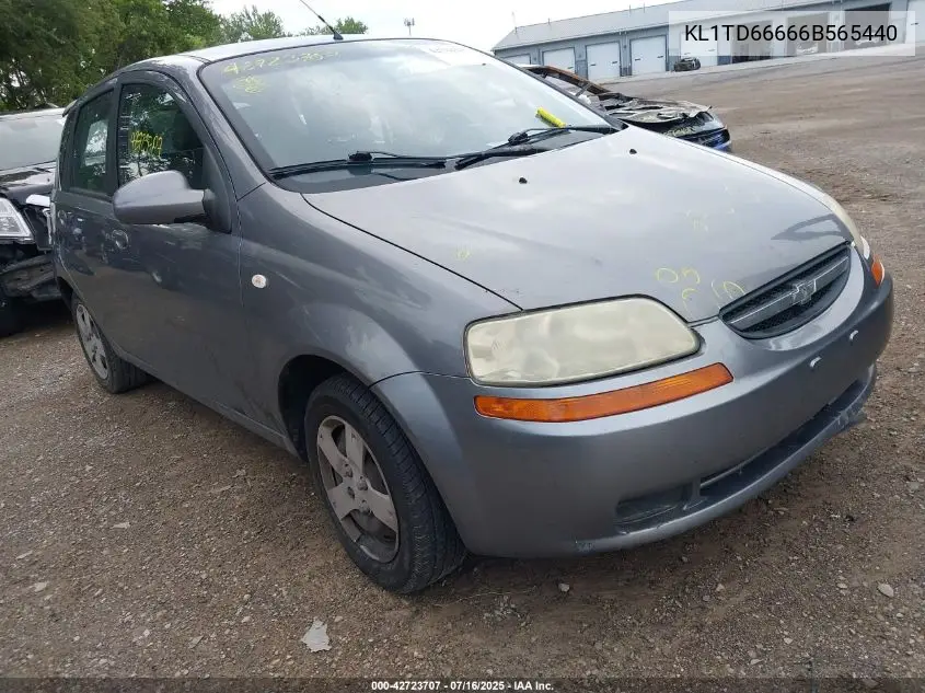 2006 Chevrolet Aveo Ls VIN: KL1TD66666B565440 Lot: 42723707
