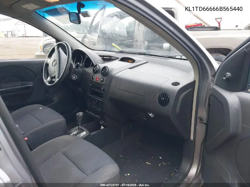 2006 Chevrolet Aveo Ls VIN: KL1TD66666B565440 Lot: 42723707
