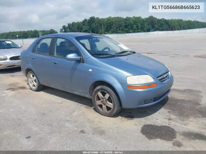 2006 Chevrolet Aveo Lt VIN: KL1TG56686B665623 Lot: 42743668